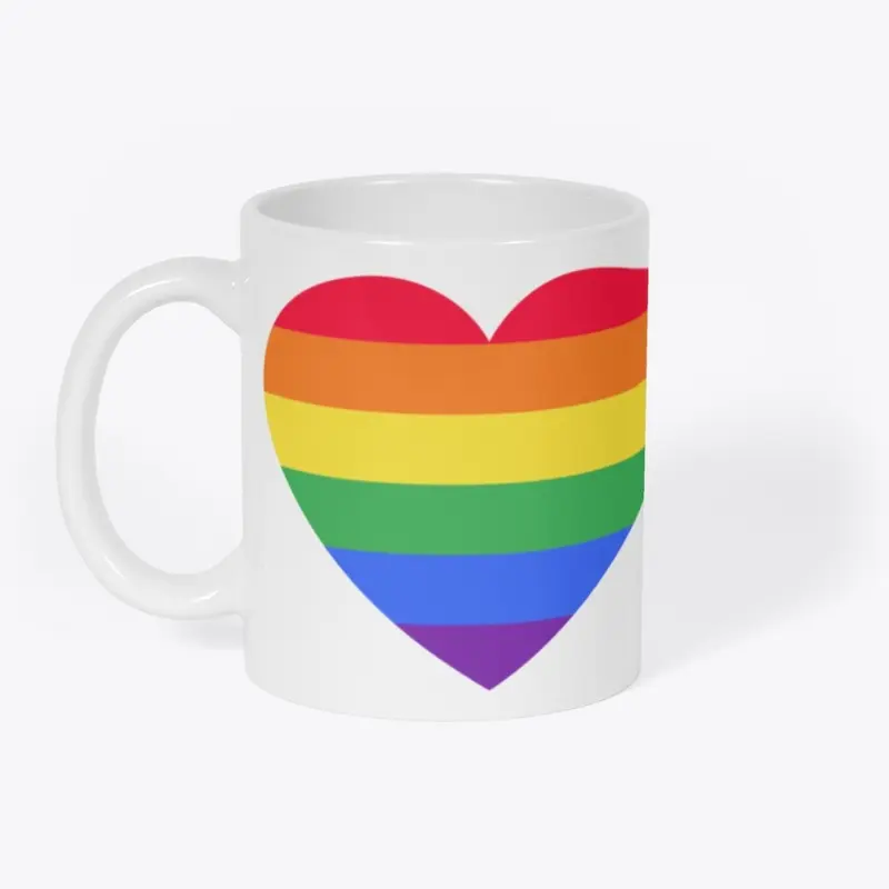 Rainbow Heart Mug