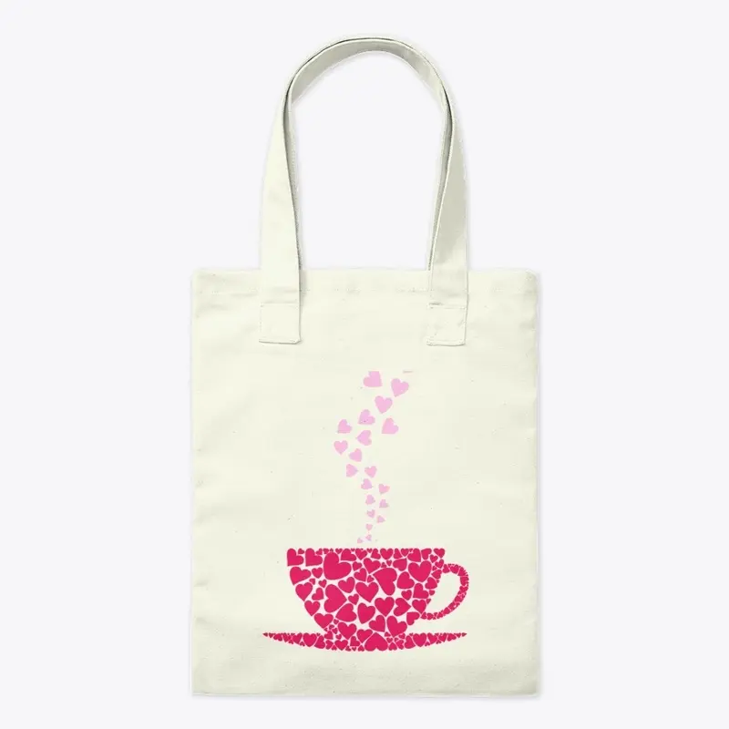 Heart Cup Tote Bag